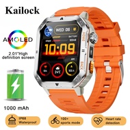 New outdoor watch 1000mah 2.01 inch high definition screen heart rate detection Bluetooth call IP68