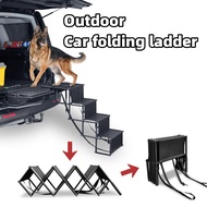 Outdoor Cross-border Pet Dog Ladder Step Steel Pipe Ladder Foldable Dog Ladder Portable Retractable 