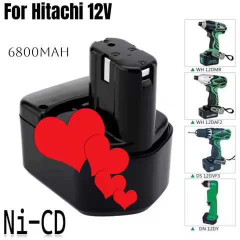12V battery 6800mAh 12V rechargeble Battery for Hitachi EB1214S 12V EB1220BL EB1212S WR12DMR CD4D DH