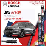 ใบปัดน้ำฝน คู่หน้า ขนาด 20+26 Fitting4 AUDI Q7 year 2016-2020 BOSCH AEROTWIN ปี 1617181920