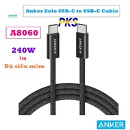 Anker Zolo C to C 240W 1m 2m fast charging cable Anker A8060 anti-fouling, super durable parachute m