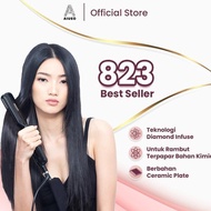 UNGU [Saving Bundle] Aiueo 823 Hair Straightener & Alice Hair Dryer (Pink Purple/) Practical and Pro