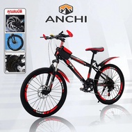 สินค้าพร้อมส่งในไทย มีการรับประกัน ANCHI จักรยานเสือภูเขา จักรยาน จักรยานเด็ก 20/24 นิ้ว Mountain Bike จักรยานผู้ใหญ่ เกียร์ 21สปีด