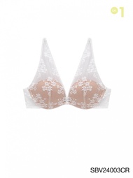 Sabina Mad Moiselle Basic Lace A/W 24 Level 1 เสื้อชั้นใน มีโครง รหัส SBV24003CR - สีครีม