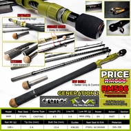 TOMANIA TRAVEL ROD GRAMPS WAR 2 P.E 2-6 6SECTION WITH HARD COVER.