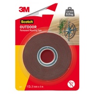 3M Scotch 4011 Outdoor Mounting Tape/Double Sided Tape (21mm x 4 meter)