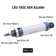 MAL16 Round Pneumatic Cylinder - MAL 16 Pneumatic Cylinder
