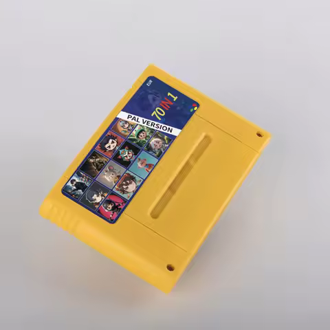 70 in 1 EUR PAL Game Cartridge for SNES 16 Bit EUR Consoles With Games SoulBlazer Donkey Kong 1 2 3 