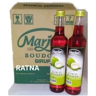 Sirup Marjan Cocopandan 460Ml Botol Kaca (1 Dus Isi 12 Botol)