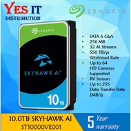 SEAGATE SKYHAWK AI 10TB SATA 3.5" Internal Hard Drive7200RPM/256MB - ST10000VE001