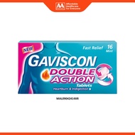 Gaviscon Double Action Chewable Tablet 16's (Mint Flavour)