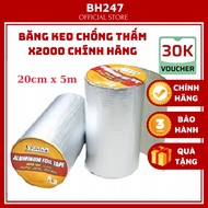 Băng keo chống thấm x2000 băng keo siêu dính băng keo Nhật Bản 20cm x 5m dán tường dán mái tôn dán ố