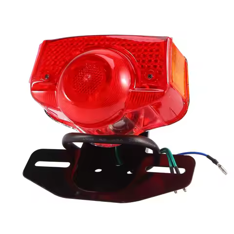 Motorcycle Brake Tail Light Tail Light Assembly with Bulb for Honda CT70 CT90 CT125 XL70 CL70 CL90 J