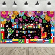 Mindsoft 6 x 3.6ft Hispanic Heritage Month Decoration Hispanic Heritage Month Banner Photography Bac