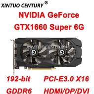 ♡GTX 1660 Super Graphics 6G GDDR6 192bit Gaming Graphics Card for NVIDIA GeForce GTX1660 Super 6 ☹✔
