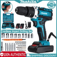 welcome Makita Cordless Drill 2x Battery Electric Drill  Impact Drill  Power Tools Set Screw Wireless 26V