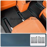 yolandd อุปกรณ์เสริมสำหรับ Lynk&co 900 2025 2026 Seat Track แถบตกแต่ง สแตนเลส Track Protector ตกแต่ง
