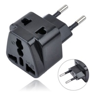 1 to2 UK/US/EU/AU Outlet to EU/Brazil/Israel Splitter Plug Adapter Charger