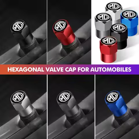 4Pcs Car Wheel Tire Valve Protection Caps Dust Cover For MG HS ZS GS 3 5 6 7 Hector TF GT ZR