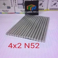 50 pcs Neodymium magnets 4x2 N52 Factory quality