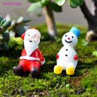 VHDD  Micro Landscape Decoration Christmas Tree Cute Snowman Santa Claus DIY Snow View Accessories Christmas Decor For Home SG