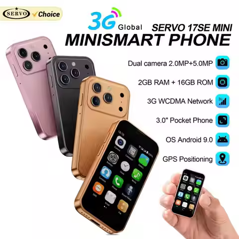 SERVO 17SE MINI 3G Tiny Smartphone Android System Play Store 2GB+16GB WhatsAPP GPS WiFi Dual SIM Car
