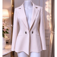 T803 (F36) S3 Women's Suit Cover With Foam Pads Inside Decorated With A Collar Long Sleeves With Lin