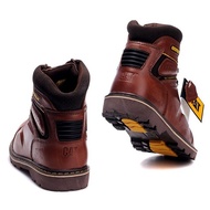 Caterpillar Genuine Leather Safety Boots Men Outdoor Work Boots Steel Toe Boots(39-47)