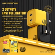 wekome Gallium Nitride40W Charging head compatible with iphone14Charger tyep-c UK Standard Fast Char