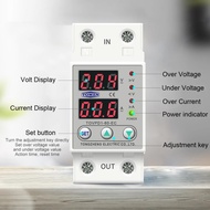 UNDER OVER VOLTAGE PROTECTOR PROTECTION TOMZN 63A AC CURRENT