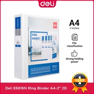 Deli A4 Ring Binder Document Paper Clip File Binder Ring E5616N