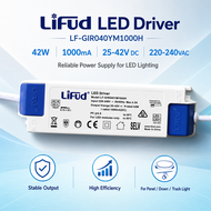 Lifud LED Driver 42W 1000Ma DC 25-42V 220-240VAC LF-GIR040YM1000H LED Panel/Down/Track LED Light LED