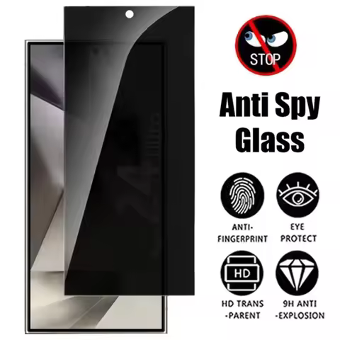 Full Cover Privacy Screen Protectors For Samsung Galaxy S21 FE S22 S23 Plus S24 S25 Ultra Glass Sams