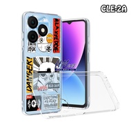 Itel A90 Itel Power 70 Itel P70 Itel A50 Itel A05S Softcase Clear Case Character Image CLE02 Clear C