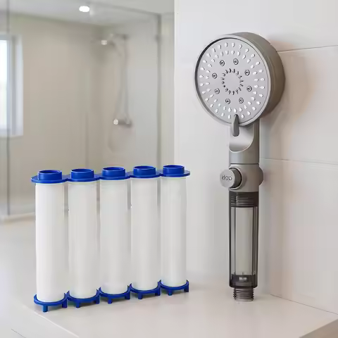 High Pressure Shower Head 5 Modes Shower Head Built-in Filter, Silicone Shower Nozzles, Shower Head