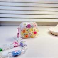 Airpods4 Earphone Case Big Flower Airpods3 Cartoon Embossed Clear Bluetooth Headphone gen gen1 gen2 