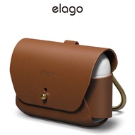 elago Leather Case Compatible with AirPods Pro 2 / Compatible with AirPods Pro with Keychain - Genui