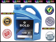 Bold 10w40 4L/3L Semi Synthetic SN Engine Oil Car Lubricant 10w-40 Minyak Hitam Enjin Kereta