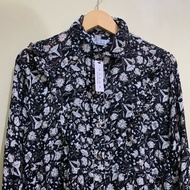 Original AYSHA Indonesia Midi Dress in Black and White Flowers | Midi AYSHA Original | AYSHA Origina