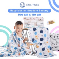 EZYLITTLES Baby Swaddle Kain Bedung Bayi Muslin Blanket Selimut Newborn Gauze Soft Cotton Blanket