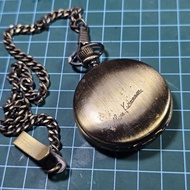Used Akira Kurosawa Roman Dial Rusty Gold Pocket Watch
