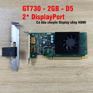 VGA - NVIDIA GT 730 2GB DDR5 Video Card with short board for computer Case, 1GB DDR3 Genuine disasse