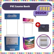 PVC Counter Booth / Promotion Counter Booth + Printing (FREE Design)