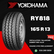 16513 165-13 165R13 16513 YOKOHAMA BLUEARTH RY818 VAN Tyre Tire  (FREE INSTALLATION)