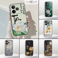 Realme GT Neo 6 / Neo 6 SE case with calligraphy, peace, lucky lotus