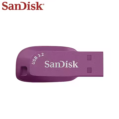 100% Original SanDisk CZ410 Purple USB Flash Drive 32GB 64GB 128GB High Spped USB 3.2 Gen 1 Pen Driv