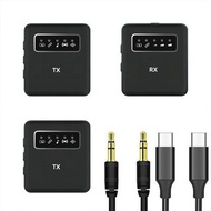 實體店鋪/SF 2.4G Wireless Dual Lapel Microphone for GoPro Hero 13 12 11 10 9 8 7 6 5,Insta360 X5 X3 X4 G