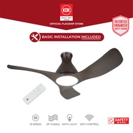 KDK E48GP (120cm) Wi-Fi and Apps Control DC LED Light Ceiling Fan with Standard Installation