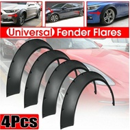 4PCS Universal Car Fender Flares Flexible Yet Durable Polyurethane Black