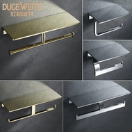 [Ready Stock] All Copper Toilet Solid Tissue Hook Bathroom Hotel Paper Roll Holder Engineering Toile